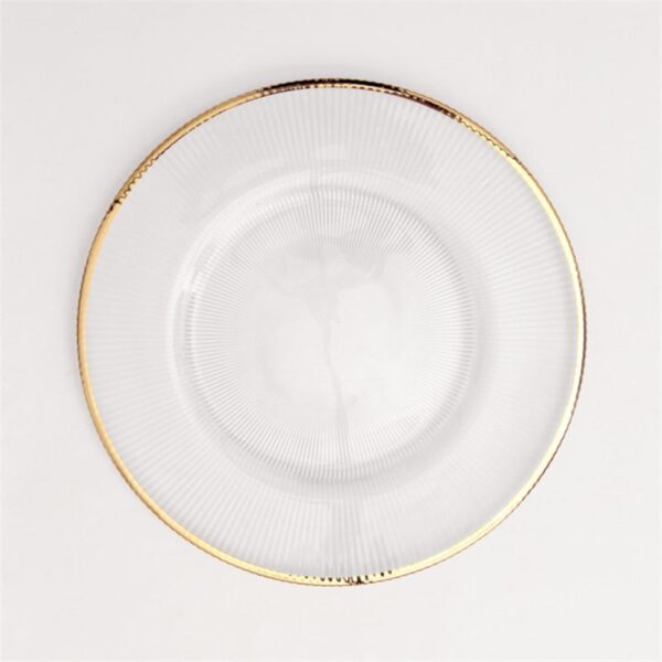 Wholesale glass charger plate PZ-020 product photo